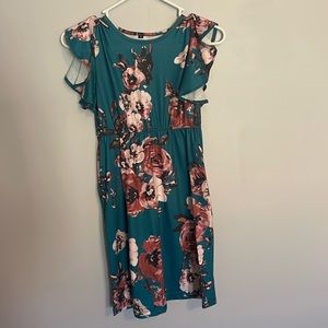 Floral kids XL dress